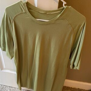 Lululemon Athletica Sage Green Short Sleeve Top